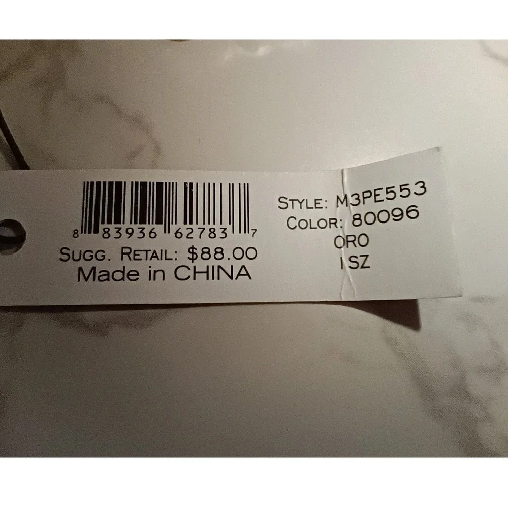 MARC JACOBS Gold Link Bracelet w/ Turn Lock Clasp & Dust Bag - NWT